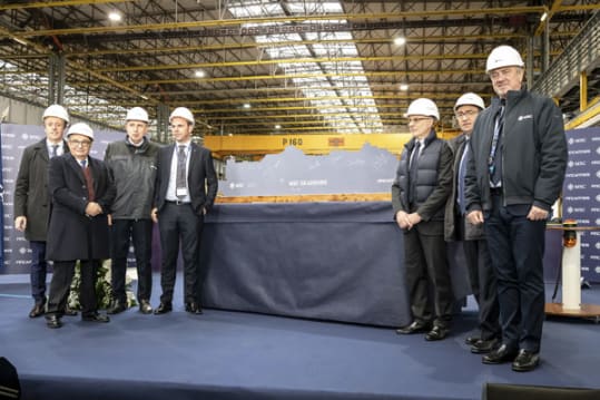 MSC Cruises steel cutting for MSC Seashore
